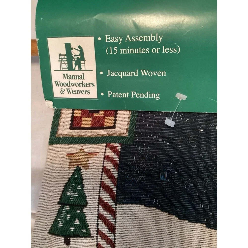 Snowman Wall Hanging Tapestry With Lights Manual Woodworkers & Weavers 26